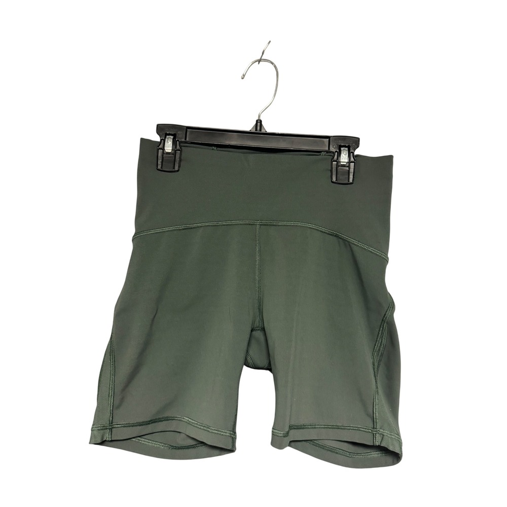 Lululemon Align High Rise Short 6 Green Yoga Biker Shorts LW7ADPS Smoked Spruce